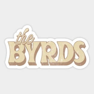 The Byrds  // Retro Fan Design Sticker